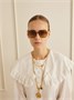 Солнцезащитные очки-авиаторы Judy в черепаховой оправе из ацетата Chloé Eyewear, коричневый 47348546