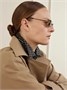 Квадратные солнцезащитные очки серебристого цвета MIU MIU, серебряный 47348791