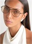 Металлические солнцезащитные очки в стиле "авиатор" Oliver Peoples, черный 47349018