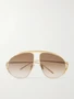 Солнцезащитные очки-авиаторы золотистого цвета LOEWE EYEWEAR, золотой 47349468