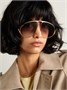 Солнцезащитные очки-авиаторы золотистого цвета LOEWE EYEWEAR, золотой 47349468