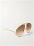 Солнцезащитные очки-авиаторы золотистого цвета LOEWE EYEWEAR, золотой 47349468