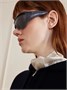 Солнцезащитные очки из ацетата с закругленной оправой MIU MIU, черный 47349470
