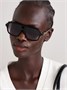 Солнцезащитные очки-авиаторы из ацетата Gucci Eyewear, черный 47349594
