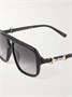 Солнцезащитные очки-авиаторы из ацетата Gucci Eyewear, черный 47349594
