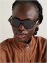 Квадратные ацетатные солнцезащитные очки CELINE EYEWEAR, черный 47349600