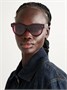 Круглые солнцезащитные очки в ацетатной оправе CELINE EYEWEAR, красный 47349606