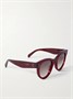 Круглые солнцезащитные очки в ацетатной оправе CELINE EYEWEAR, красный 47349606