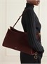 Сумка Alaïa Le Click из нубука, бордовый 47350174