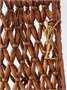 Сумка на плечо с отделкой из кожи и бисером SAINT LAURENT, коричневый 47352406