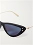 Солнцезащитные очки MissDior B4U «кошачий глаз» из ацетата и под золото DIOR EYEWEAR, черный 47352563