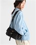 Сумка Prada Explore среднего размера из наппы с клапаном, черный 47355263
