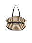 Сумка Medium Shuffle из гладкой кожи и двухцветной рафии BALMAIN, бежевый 47361454