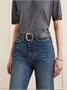 Двусторонний кожаный ремень Acne Studios, коричневый 47364596