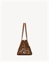 Маленькая сумка PANIER из деревянных бусин SAINT LAURENT, коричневый 47364828