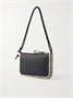 Плечевая сумка из кожи Rio с отделкой из рафии LOEWE + Paula's Ibiza, черный 47373079