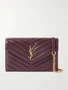 Сумка на плечо Cassandre из стеганой кожи SAINT LAURENT, бордовый 47376388