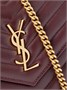 Сумка на плечо Cassandre из стеганой кожи SAINT LAURENT, бордовый 47376388
