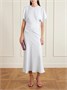 Длинный клатч Long Slide из серебристого металла, украшенный кристаллами JUDITH LEIBER COUTURE, розовый 47323895