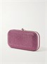 Длинный клатч Long Slide из серебристого металла, украшенный кристаллами JUDITH LEIBER COUTURE, розовый 47323895