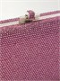 Длинный клатч Long Slide из серебристого металла, украшенный кристаллами JUDITH LEIBER COUTURE, розовый 47323895