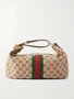 Клатч Ophidia из полосатого канваса с кожаной отделкой GUCCI, мультицвет 47324121