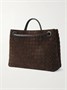 Сумка-тоут Andiamo среднего размера из замши intrecciato BOTTEGA VENETA, коричневый 47338590