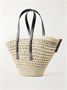 Сумка-тоут из ираки с кожаной отделкой LOEWE + Paula's Ibiza, бежевый 47339741