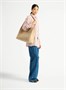 Сумка-тоут Medium Release из хлопкового букле BALMAIN, бежевый 47339825