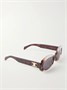 Овальные солнцезащитные очки Triomphe из ацетата с черепаховой оправой CELINE EYEWEAR, красный 47343338