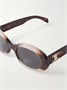 Овальные солнцезащитные очки Triomphe из ацетата с черепаховой оправой CELINE EYEWEAR, красный 47343338