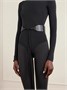 Ремень из кожи и атласа с кистями Alaïa, черный 47343918