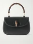 Клатч Bamboo 1947 из кожи среднего размера GUCCI, черный 47344391