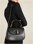 Клатч Bamboo 1947 из кожи среднего размера GUCCI, черный 47344391