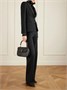 Клатч Bamboo 1947 из кожи среднего размера GUCCI, черный 47344391