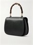 Клатч Bamboo 1947 из кожи среднего размера GUCCI, черный 47344391