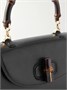 Клатч Bamboo 1947 из кожи среднего размера GUCCI, черный 47344391