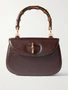 Малая сумка тоут GUCCI Bamboo 1947 из текстурированной кожи, коричневый 47344593