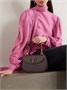 Малая сумка тоут GUCCI Bamboo 1947 из текстурированной кожи, коричневый 47344593