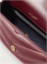 Мини-сумка на плечо Loulou из кожи с узором мателассе SAINT LAURENT, бордовый 47345185