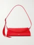 Маленькая кожаная сумка через плечо Cannolo JIL SANDER, красный 47345386
