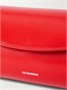 Маленькая кожаная сумка через плечо Cannolo JIL SANDER, красный 47345386