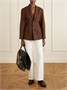 Сумка на плечо Rider из кожи с бахромой BURBERRY, черный 47345543