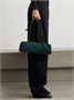 Сумка на плечо Le Teckel среднего размера из нубука Alaïa, зеленый 47346242