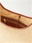 Ремешок на плечо из рафии с перфорацией, украшенный кожаной отделкой Tory Burch, розовый 47347012
