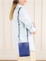 Кожаная сумка-мессенджер Tangle JIL SANDER, синий 47347020