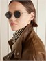 Золотые солнцезащитные очки Oro Round-Frame CELINE EYEWEAR, золотой 47348682