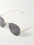 Золотые солнцезащитные очки Oro Round-Frame CELINE EYEWEAR, золотой 47348682