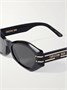 DiorSignature B1U солнцезащитные очки из ацетата в форме кошачий глаз DIOR EYEWEAR, черный 47348767