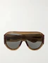 Ацетатные солнцезащитные очки-авиаторы BOTTEGA VENETA EYEWEAR, коричневый 47348780